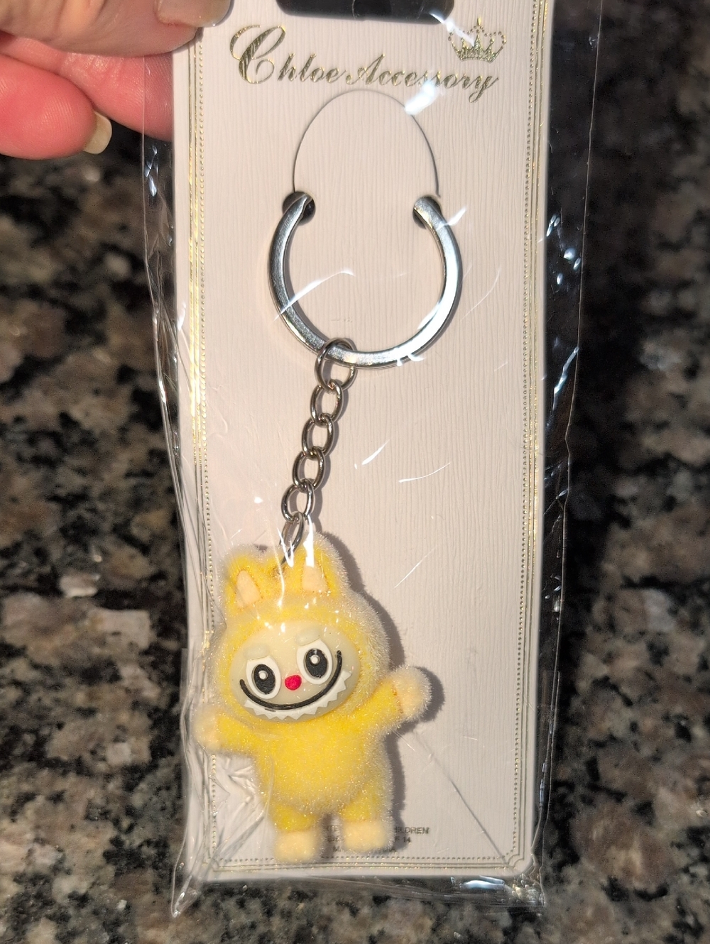 Yellow  Character Keychain Or Bag Charm